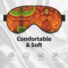 Adherent Eukaryotic Cells Seen Through A Microscop Print Eye Mask,Silk-Like Sleep Mask,Night Sleeping Mask for Men Women,for Sleep Relaxation view 3