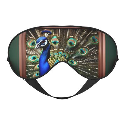 Beautiful Peacock Picture Print Eye Mask,Silk-Like Sleep Mask,Night Sleeping Mask for Men Women,for Sleep Relaxation
