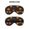 Halloween Pumpkin Print Eye Mask,Silk-Like Sleep Mask,Night Sleeping Mask for Men Women,for Sleep Relaxation view 2