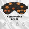 Halloween Pumpkin Print Eye Mask,Silk-Like Sleep Mask,Night Sleeping Mask for Men Women,for Sleep Relaxation view 3