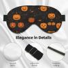 Halloween Pumpkin Print Eye Mask,Silk-Like Sleep Mask,Night Sleeping Mask for Men Women,for Sleep Relaxation view 4