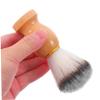 2pcs Beard Brush Shaving Brush for Safety Razor with Handle Khaki Wooden view 3