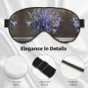 Bluebell Bouquet03 Print Eye Mask,Silk-Like Sleep Mask,Night Sleeping Mask for Men Women,for Sleep Relaxation view 3