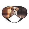 Cute Dog Bone Bowl Woof Paw Print Eye Mask,Silk-Like Sleep Mask,Night Sleeping Mask for Men Women,for Sleep Relaxation view 1