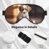 Cute Dog Bone Bowl Woof Paw Print Eye Mask,Silk-Like Sleep Mask,Night Sleeping Mask for Men Women,for Sleep Relaxation view 4