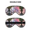 Lovely Succulent Print Eye Mask,Silk-Like Sleep Mask,Night Sleeping Mask for Men Women,for Sleep Relaxation view 2