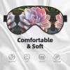 Lovely Succulent Print Eye Mask,Silk-Like Sleep Mask,Night Sleeping Mask for Men Women,for Sleep Relaxation view 3