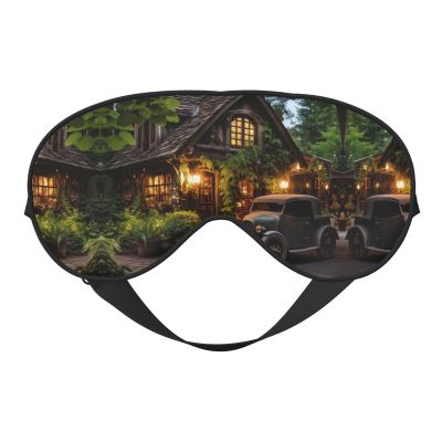 Barn Door Print Eye Mask,Silk-Like Sleep Mask,Night Sleeping Mask for Men Women,for Sleep Relaxation