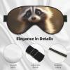 Cute Raccoon Print Eye Mask,Silk-Like Sleep Mask,Night Sleeping Mask for Men Women,for Sleep Relaxation view 4