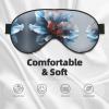 3D Flower Print Eye Mask,Silk-Like Sleep Mask,Night Sleeping Mask for Men Women,for Sleep Relaxation view 3