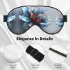 3D Flower Print Eye Mask,Silk-Like Sleep Mask,Night Sleeping Mask for Men Women,for Sleep Relaxation view 4