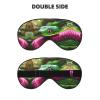 Green Snake Print Eye Mask,Silk-Like Sleep Mask,Night Sleeping Mask for Men Women,for Sleep Relaxation view 2