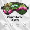 Green Snake Print Eye Mask,Silk-Like Sleep Mask,Night Sleeping Mask for Men Women,for Sleep Relaxation view 3