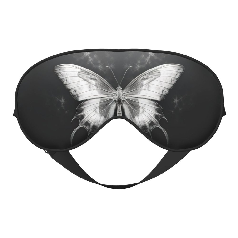 Butterfly X Ray Print Eye Mask,Silk-Like Sleep Mask,Night Sleeping Mask for Men Women,for Sleep Relaxation