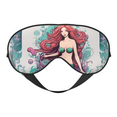 Mermaid Design 02 Print Eye Mask,Silk-Like Sleep Mask,Night Sleeping Mask for Men Women,for Sleep Relaxation