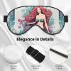 Mermaid Design 02 Print Eye Mask,Silk-Like Sleep Mask,Night Sleeping Mask for Men Women,for Sleep Relaxation view 4