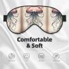 Jellyfish Pattern Print Eye Mask,Silk-Like Sleep Mask,Night Sleeping Mask for Men Women,for Sleep Relaxation view 3