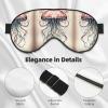Jellyfish Pattern Print Eye Mask,Silk-Like Sleep Mask,Night Sleeping Mask for Men Women,for Sleep Relaxation view 4