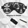 Black and White Sunflowers Print Eye Mask,Silk-Like Sleep Mask,Night Sleeping Mask for Men Women,for Sleep Relaxation view 4