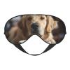 Cute Dog Bone Bowl Woof Paw Print Eye Mask,Silk-Like Sleep Mask,Night Sleeping Mask for Men Women,for Sleep Relaxation view 1