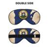 Abstract Minnesota State Flag Map03 Print Eye Mask,Silk-Like Sleep Mask,Night Sleeping Mask for Men Women,for Sleep Relaxation view 2
