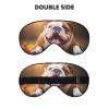 Funny English Bulldog Print Eye Mask,Silk-Like Sleep Mask,Night Sleeping Mask for Men Women,for Sleep Relaxation view 2