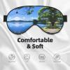 Beautiful Pool Lake Print Eye Mask,Silk-Like Sleep Mask,Night Sleeping Mask for Men Women,for Sleep Relaxation view 3