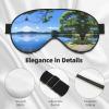 Beautiful Pool Lake Print Eye Mask,Silk-Like Sleep Mask,Night Sleeping Mask for Men Women,for Sleep Relaxation view 4