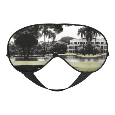 Black and White Golf Print Eye Mask,Silk-Like Sleep Mask,Night Sleeping Mask for Men Women,for Sleep Relaxation