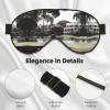 Black and White Golf Print Eye Mask,Silk-Like Sleep Mask,Night Sleeping Mask for Men Women,for Sleep Relaxation view 4