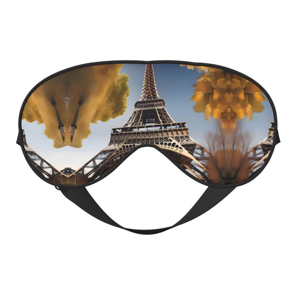 Cityscape Paris Eiffel Tower France Print Eye Mask,Silk-Like Sleep Mask,Night Sleeping Mask for Men Women,for Sleep Relaxation