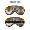 Cityscape Paris Eiffel Tower France Print Eye Mask,Silk-Like Sleep Mask,Night Sleeping Mask for Men Women,for Sleep Relaxation view 2