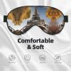 Cityscape Paris Eiffel Tower France Print Eye Mask,Silk-Like Sleep Mask,Night Sleeping Mask for Men Women,for Sleep Relaxation view 3