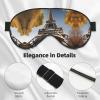 Cityscape Paris Eiffel Tower France Print Eye Mask,Silk-Like Sleep Mask,Night Sleeping Mask for Men Women,for Sleep Relaxation view 4