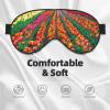 Colorful Tulips Print Eye Mask,Silk-Like Sleep Mask,Night Sleeping Mask for Men Women,for Sleep Relaxation view 3