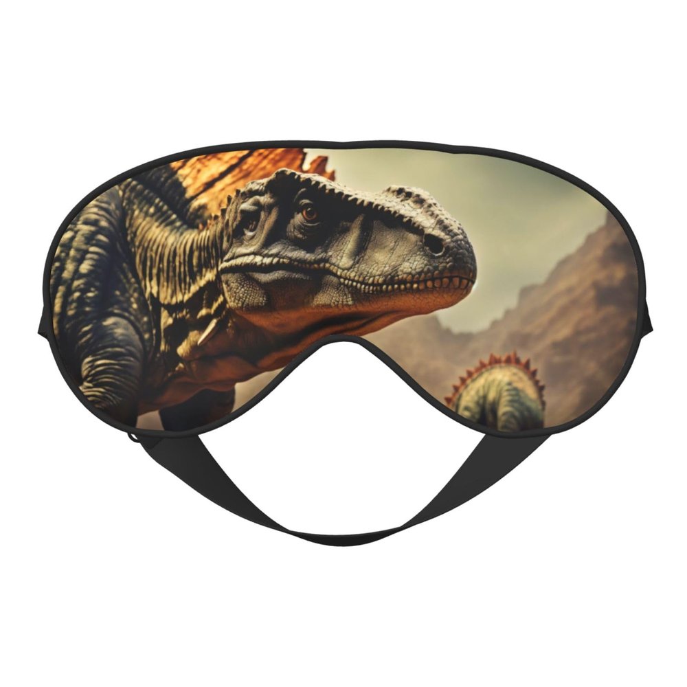Dinosaur Print Eye Mask,Silk-Like Sleep Mask,Night Sleeping Mask for Men Women,for Sleep Relaxation