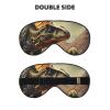 Dinosaur Print Eye Mask,Silk-Like Sleep Mask,Night Sleeping Mask for Men Women,for Sleep Relaxation view 2