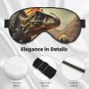 Dinosaur Print Eye Mask,Silk-Like Sleep Mask,Night Sleeping Mask for Men Women,for Sleep Relaxation view 3
