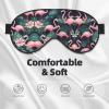 Pink Flamingo Print Eye Mask,Silk-Like Sleep Mask,Night Sleeping Mask for Men Women,for Sleep Relaxation view 3