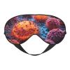 A Hand Drawn Painting of A Cancerous Cells in The Print Eye Mask,Silk-Like Sleep Mask,Night Sleeping Mask for Men Women,for Sleep Relaxation view 1