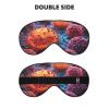 A Hand Drawn Painting of A Cancerous Cells in The Print Eye Mask,Silk-Like Sleep Mask,Night Sleeping Mask for Men Women,for Sleep Relaxation view 2