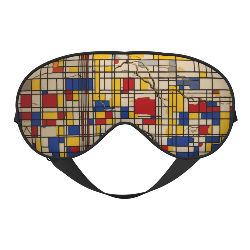 African Mud Cloth Tribal Print Eye Mask,Silk-Like Sleep Mask,Night Sleeping Mask for Men Women,for Sleep Relaxation