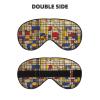 African Mud Cloth Tribal Print Eye Mask,Silk-Like Sleep Mask,Night Sleeping Mask for Men Women,for Sleep Relaxation view 2