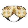 Gold Pineapple Background Print Eye Mask,Silk-Like Sleep Mask,Night Sleeping Mask for Men Women,for Sleep Relaxation view 1