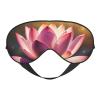 Lotus Flowers Pink Print Eye Mask,Silk-Like Sleep Mask,Night Sleeping Mask for Men Women,for Sleep Relaxation view 1