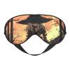 Halloween Horror Print Eye Mask,Silk-Like Sleep Mask,Night Sleeping Mask for Men Women,for Sleep Relaxation view 1
