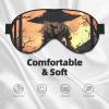 Halloween Horror Print Eye Mask,Silk-Like Sleep Mask,Night Sleeping Mask for Men Women,for Sleep Relaxation view 2