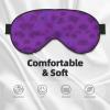 Purple Haze04 Print Eye Mask,Silk-Like Sleep Mask,Night Sleeping Mask for Men Women,for Sleep Relaxation view 3