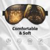Feather Print Eye Mask,Silk-Like Sleep Mask,Night Sleeping Mask for Men Women,for Sleep Relaxation view 3
