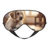 Cute Dog Bone Bowl Woof Paw Print Eye Mask,Silk-Like Sleep Mask,Night Sleeping Mask for Men Women,for Sleep Relaxation view 1